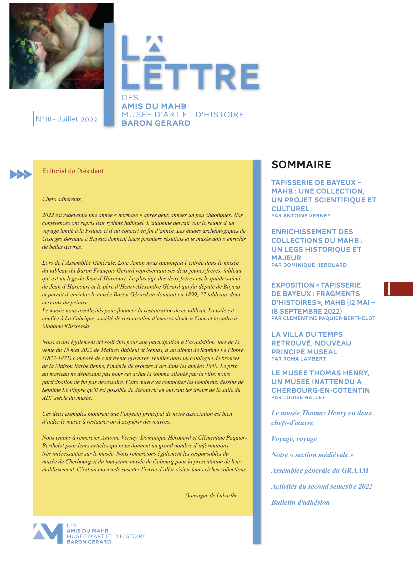 Lettre 2022