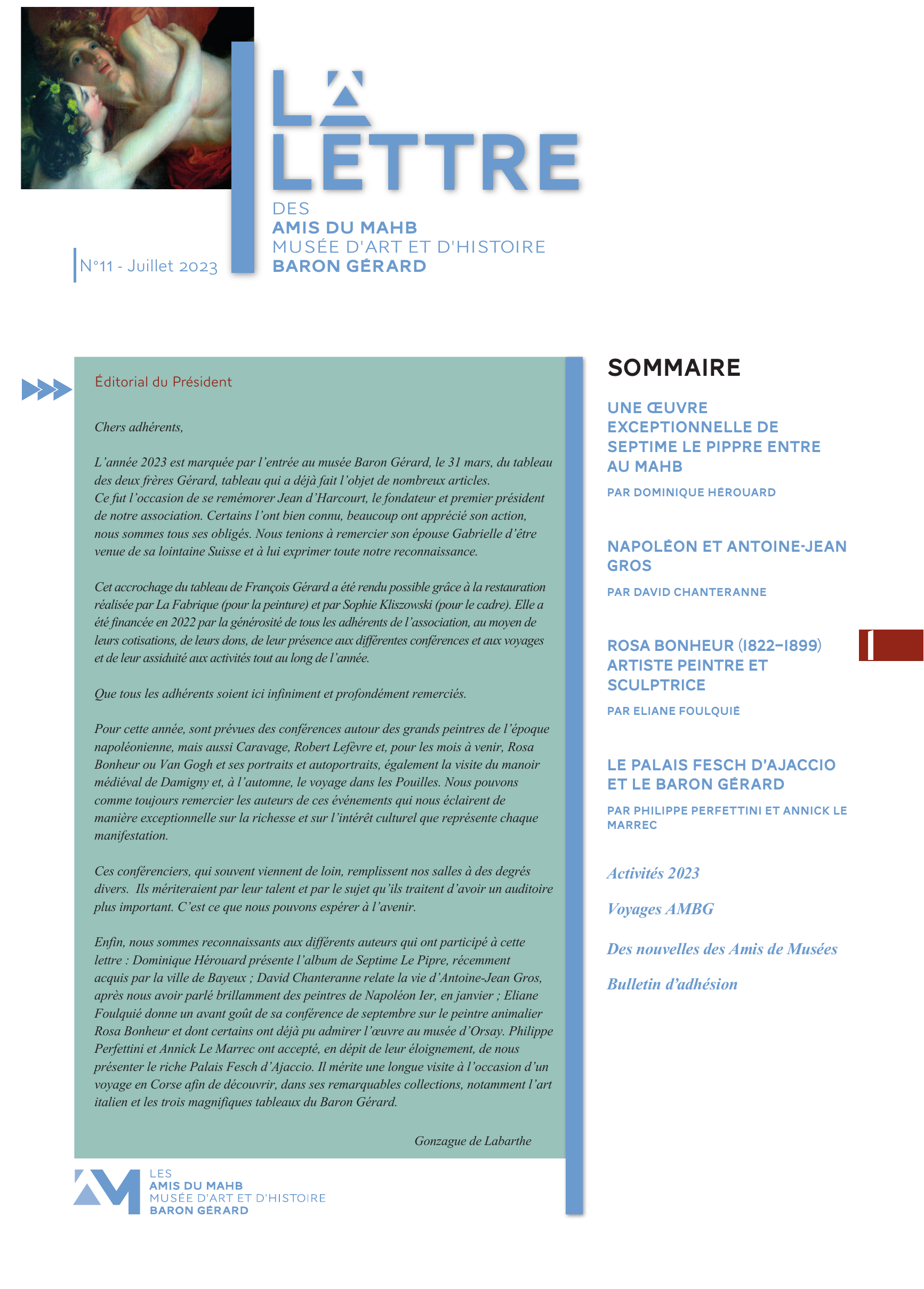 Lettre 2023
